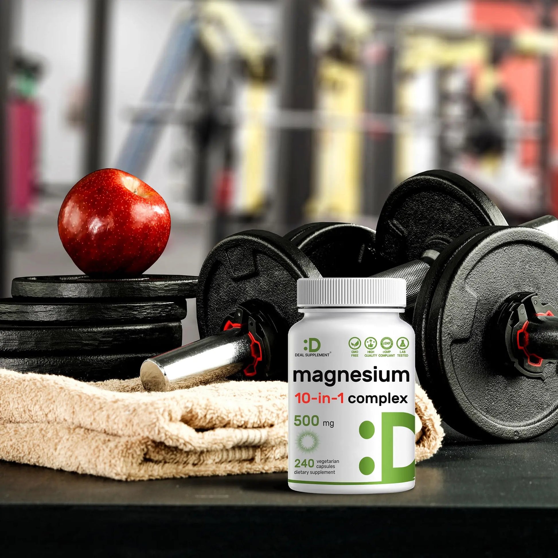 Magnesium Complex 500mg, 240 Veggie Capsules – 10-in-1 Glycinate, Citrate, Malate, Oxide, & More – 100% Chelated for Easy Absorption – Essential Mineral Supplement – Non-GMO DEAL SUPPLEMENTnz supplements