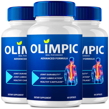 Olimpic Capsules, Advanced Joint Support Supplement Pills for Mobility and Comfort - Maximum Strength, Official Olim Pic Joint Support All Natural Formula, Premium Olim-Pic Reviews (3 Pack) IDEAL PERFORMANCEAu supplements