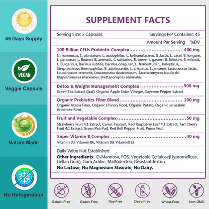 Probiotics for Women-Men-Kids Digestive Health, Prebiotics and Probiotics for Women NATURE TARGETUS supplements
