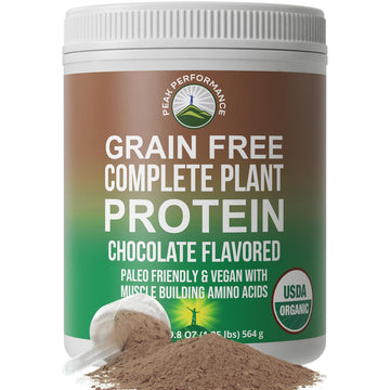 Peak Performance Organic Paleo Grain Free Plant Based Raw Vegan Protein Powder. Amazing Amino Acid Profile and Less Than 1g of Sugar. with Hemp and Pea Protein Chocolate Flavored Peak PerformanceAu supplements