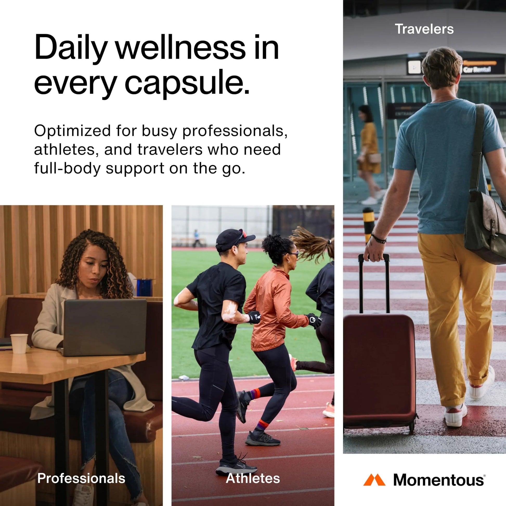 Momentous Essential Multivitamin for Women & Men - Complete Vitamin & Mineral Complex for Athletes & Wellness Enthusiasts - GMO- & Gluten-Free MomentousAu supplements