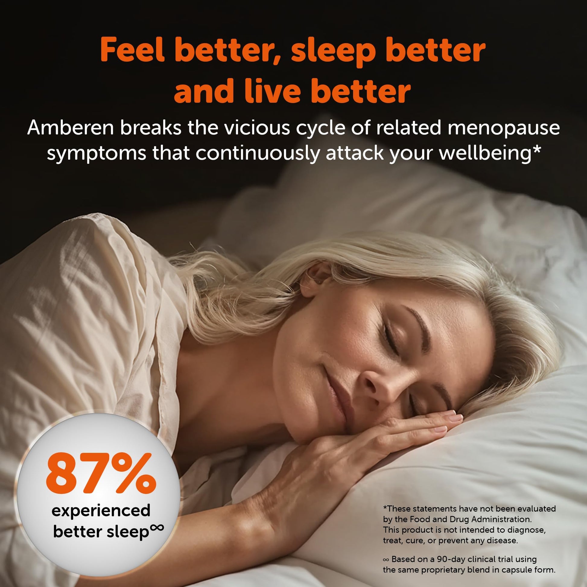Amberen Menopause Supplement for Women, 60 Gummies, Clinically Proven, Helps Support Hormone Balance, Helps Relieve 12 Menopause Symptoms: Hot Flashes, Night Sweats, Mood Swings and More AmberenAu supplements