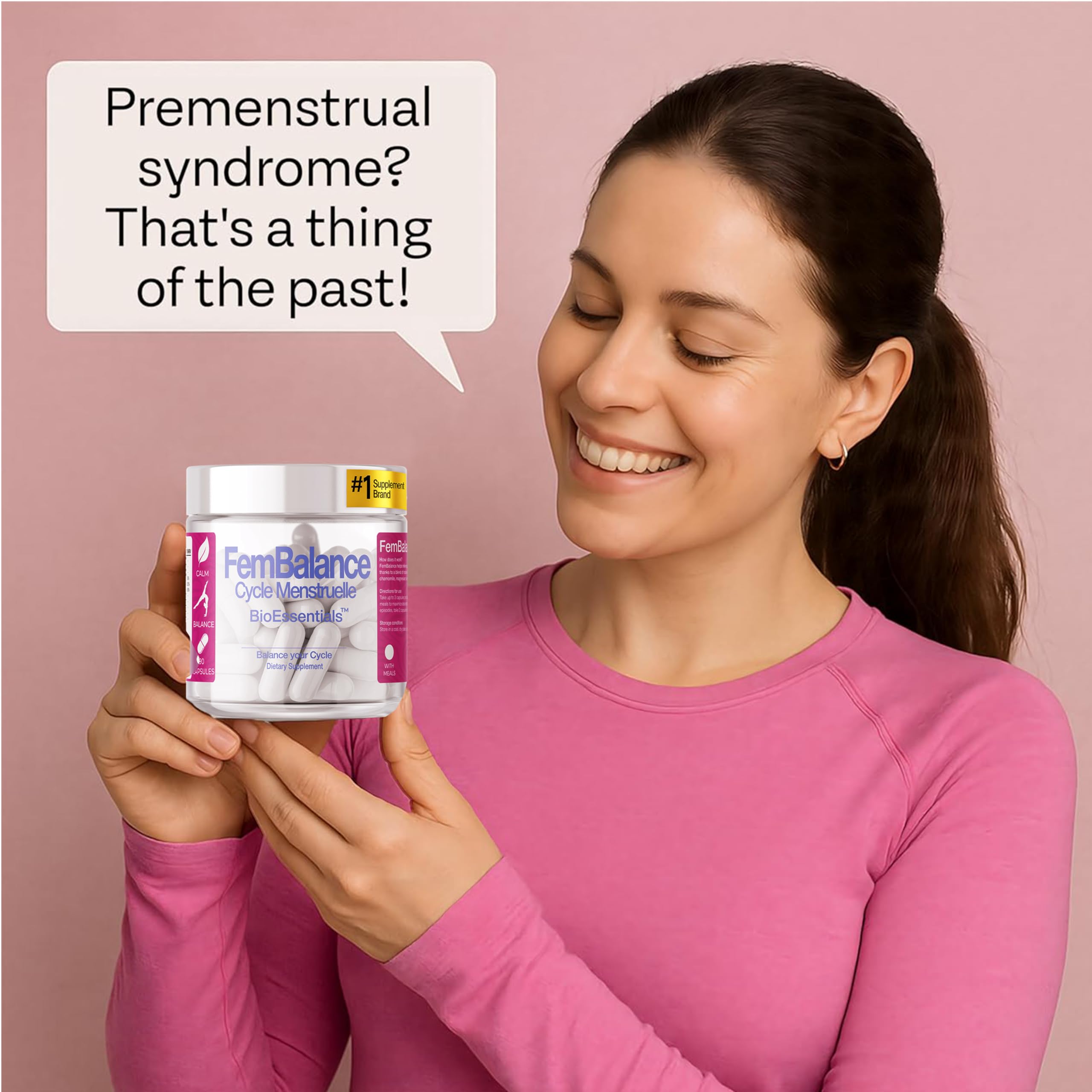 BioEssentials FemBalance® – Women’s Hormone Balance Supplement for PMS Support & Menstrual Cramp Relief - Ashwagandha, Magnesium & Chamomile for Hormonal Balance, Mood & Energy – 90 Vegan Capsules BioEssentialsAu supplements