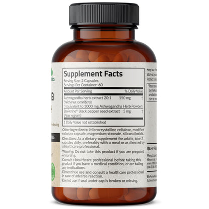 Futurebiotics Ashwagandha Extra Strength Stress & Mood Support with BioPerine FuturebioticsUS supplements