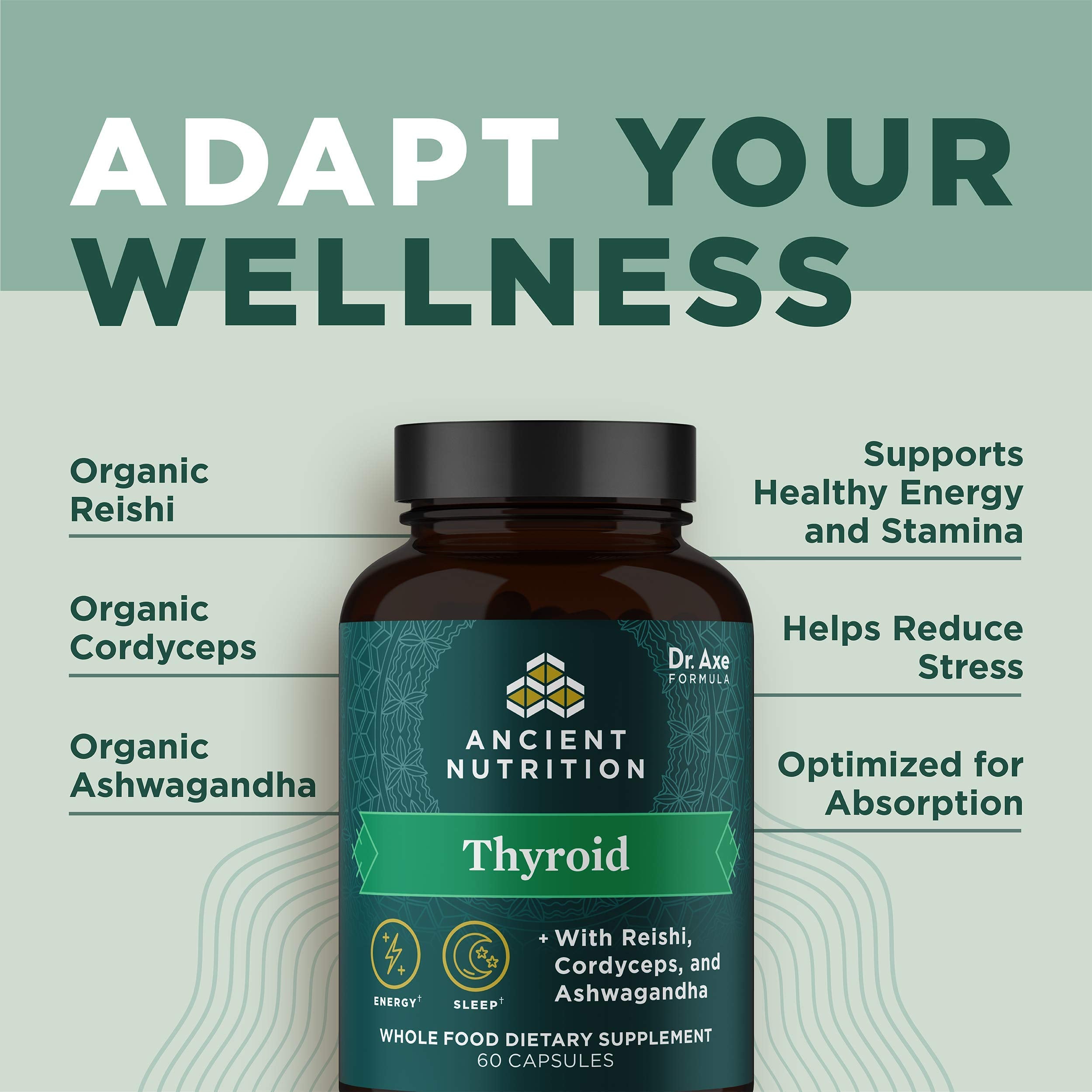 Ancient Nutrition Thyroid Support Supplement with Ashwaghanda, Thyroid Capsules Ancient NutritionAu supplements