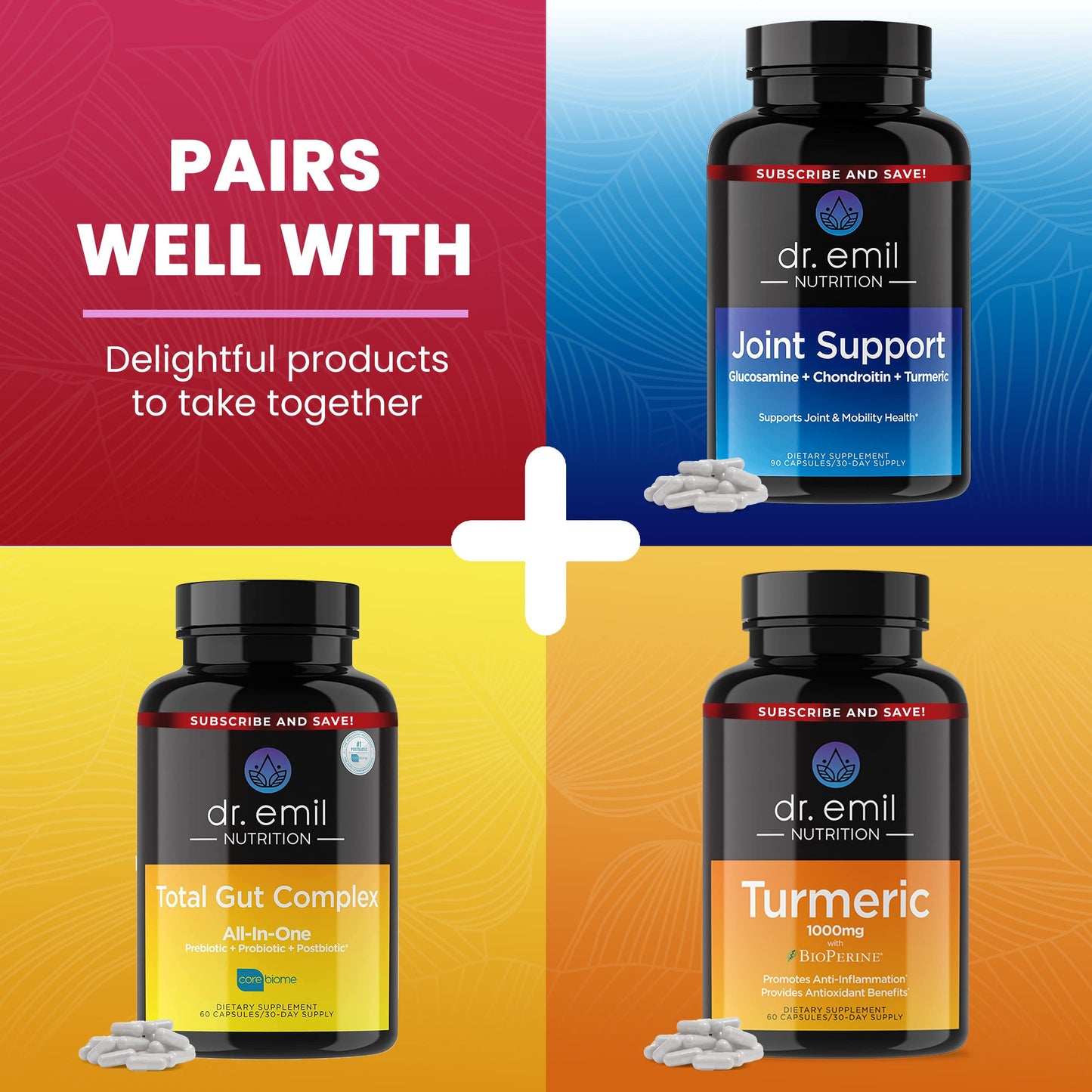 Dr. Emil Berberine 500mg Capsules - Berberine Supplement with Cinnamon, MTC Oil & Milk DR EMIL NUTRITIONUS supplements