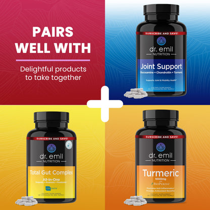 Dr. Emil Berberine 500mg Capsules - Berberine Supplement with Cinnamon, MTC Oil & Milk DR EMIL NUTRITIONUS supplements