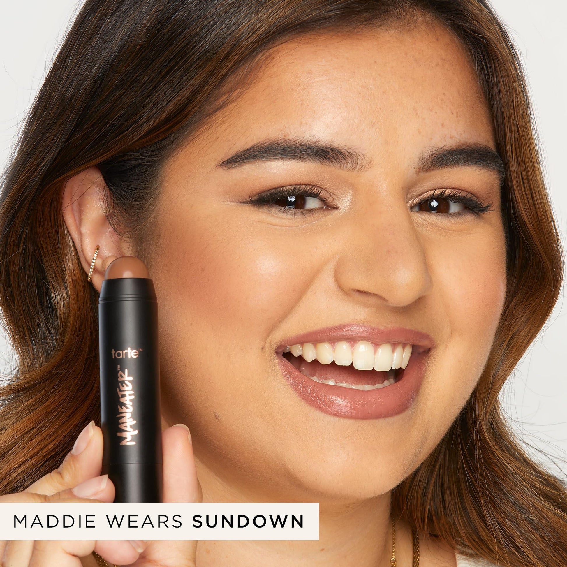 tarte maneater silk stick bronzer – Buildable Lightweight Cream Bronzer, Natural Matte Finish, Vegan & Cruelty-Free, full size, nocturnal tarteAu supplements