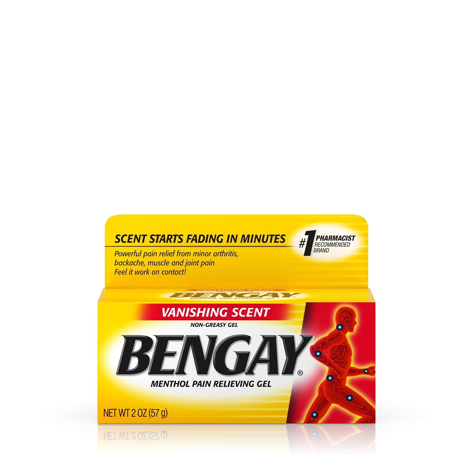 Vanishing Scent Bengay Relief Gel, Non-Greasy Topical Reliever with Cooling Menthol, 2 oz BengayAu supplements