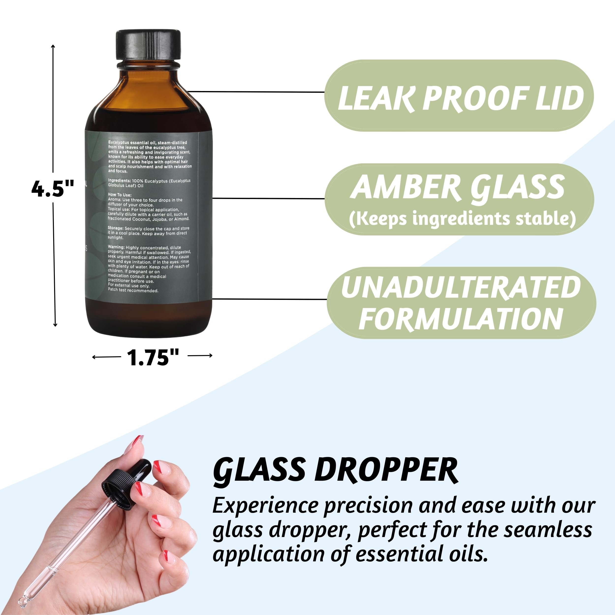 Folkulture Eucalyptus Essential Oil for Diffuser - 4 Fl Oz - 100% Pure, Natural and Undilluted Essential Oil FolkultureAu supplements