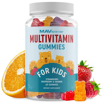 Kids Multivitamin Gummies | Vitamins A, B, C, D & Zinc for Immunity, Growth & Development | Daily Multivitamins for Children Ages 2+ | MAV NUTRITIONAu supplements