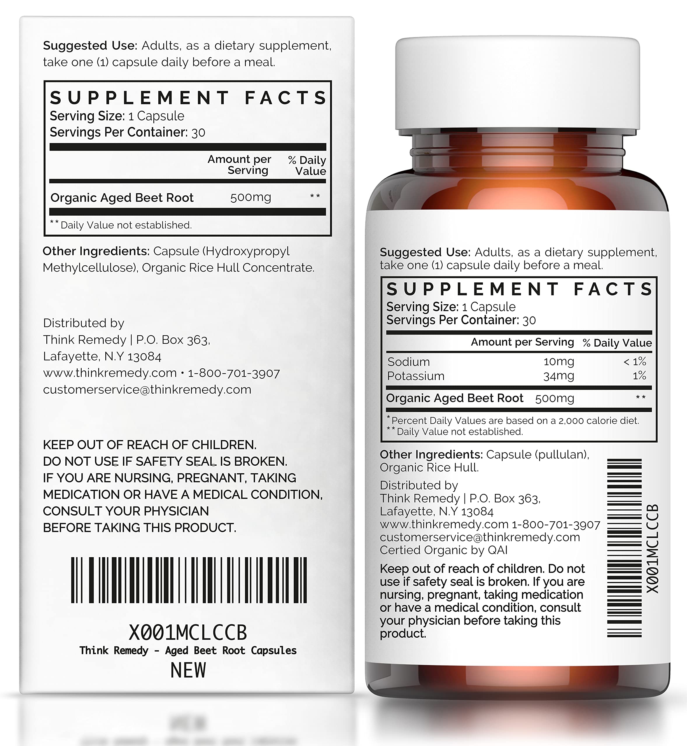 Think Remedy Aged Beet Root Capsules - Beet Pills for Stamina - Organic Beet Root Powder Think RemedyAu supplements
