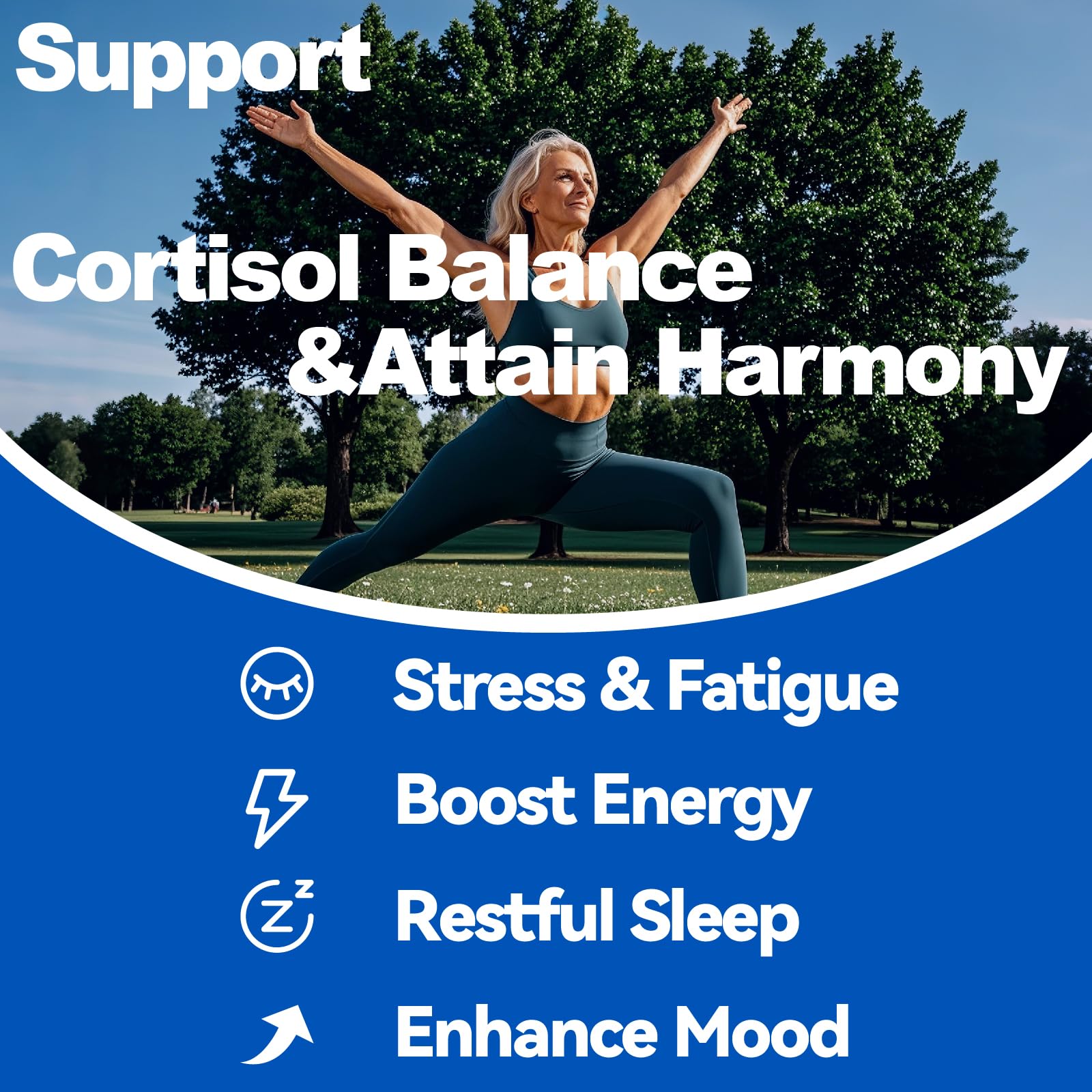 Cortisol Balance & Sleep Support for Women & Men – Natural Calm Formula with Magnesium, Ashwagandha & L-Theanine – Supports Restful Sleep, Relaxation, Focus & Healthy Cortisol Levels – 120 Capsules MEGNETAAu supplements