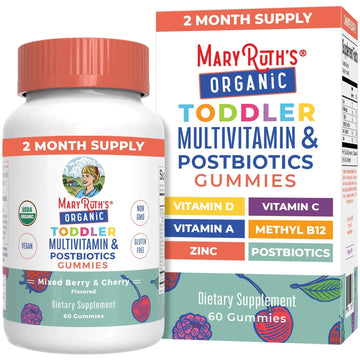 MaryRuth Organics Toddler Multivitamin Gummies + Postbiotics | USDA Organic | Vitamins for Kids Ages 2+ | Immune Support | Vitamin C | MaryRuth OrganicsAu supplements
