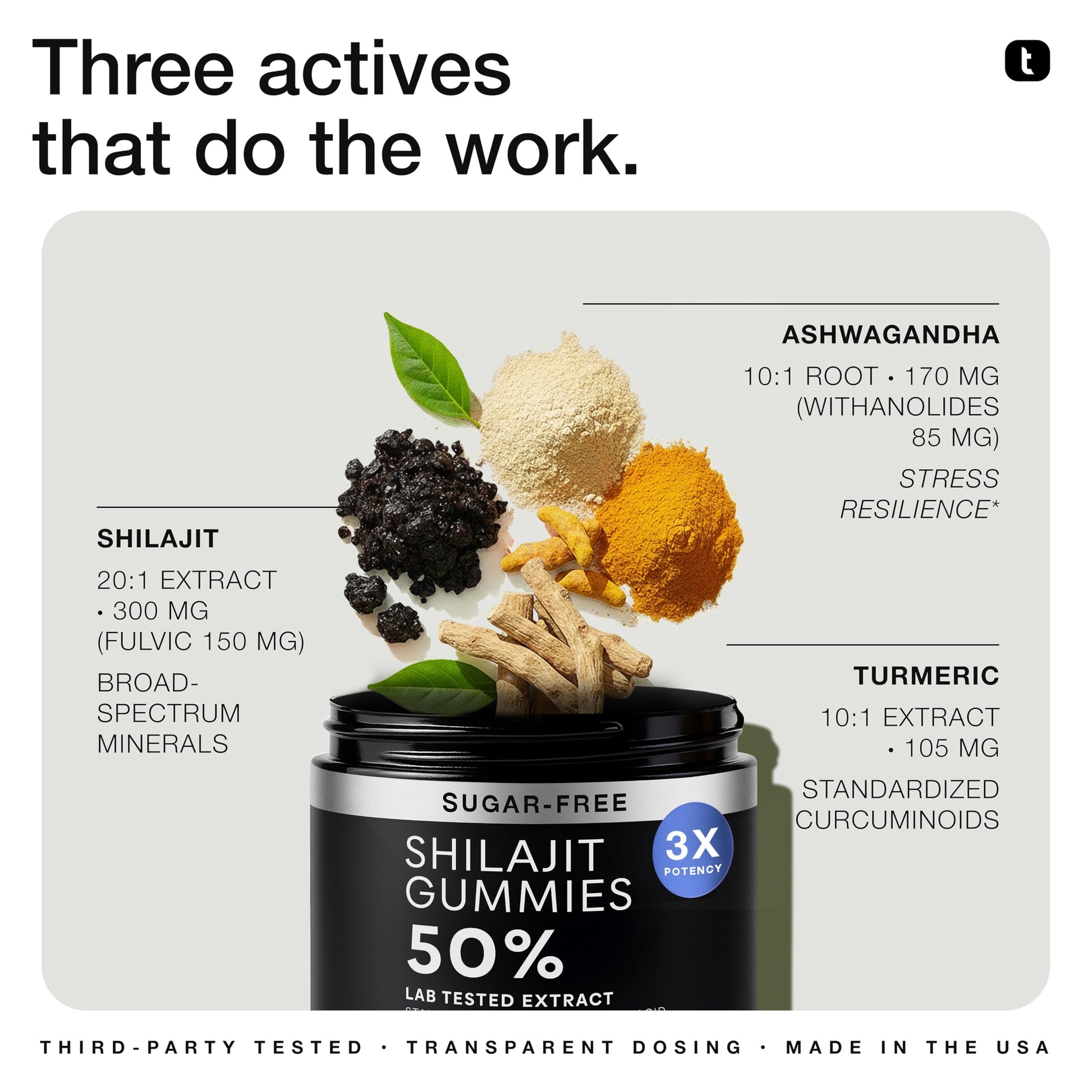 Shilajit Gummies 6000mg Equivalent (3X Stronger) – Himalayan Sourced + Ashwagandha + Turmeric – Lab Tested ToniiqAu supplements