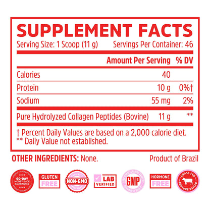 Zhou Collagen Peptides Hydrolyzed Protein Powder – Grass Fed, Pasture Raised, Unflavored Zhou NutritionUS supplements