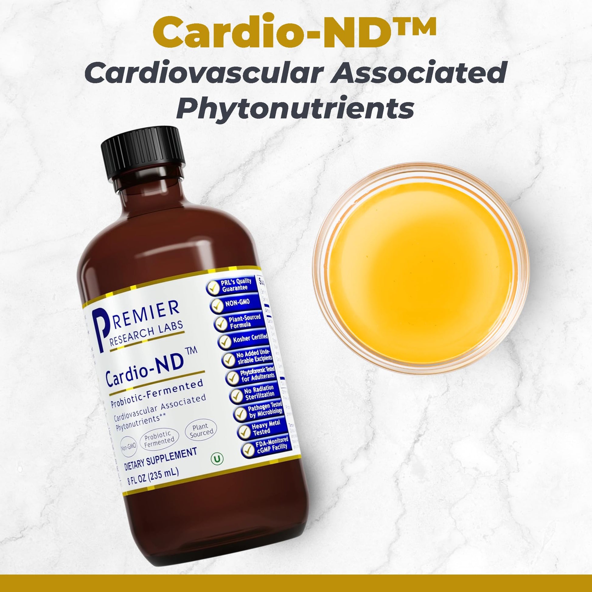 Premier Research Labs Fermented Cardio-ND - Cardio Heart Health, Cardio Support Liquid Fermented in Probiotics for Women, Men, Adults, Supports Heart Health with Hawthorne Berry - 8 fl oz Bottle Premier Research LabsAu supplements