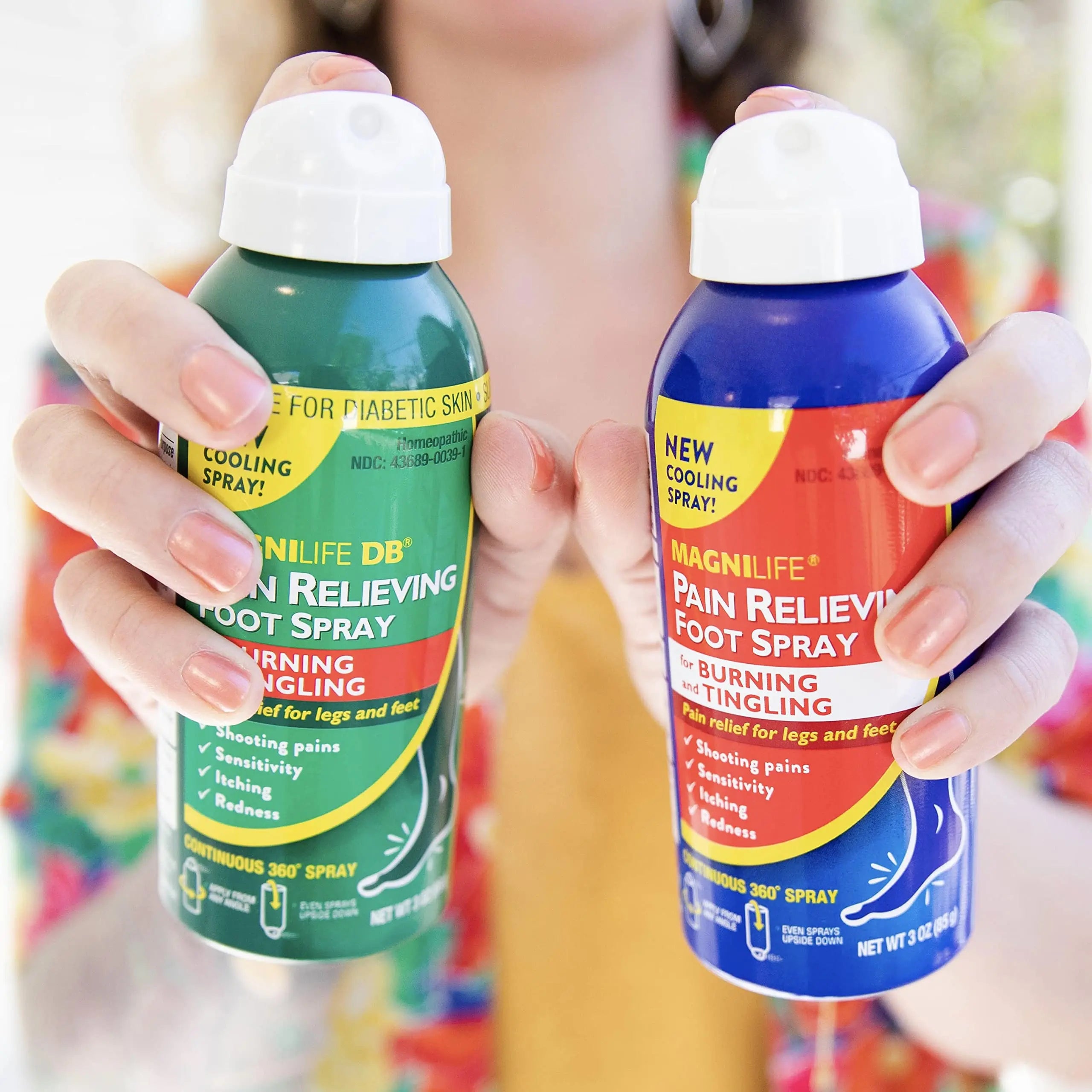 MagniLife Pain Relief Foot Spray, 3 oz, Pain Relief for Burning, Tingling or Sensitivity in Feet and Legs, No Alcohol Cooling Spray Moisturizes Dry, Cracked Heels MagniLifeAu supplements