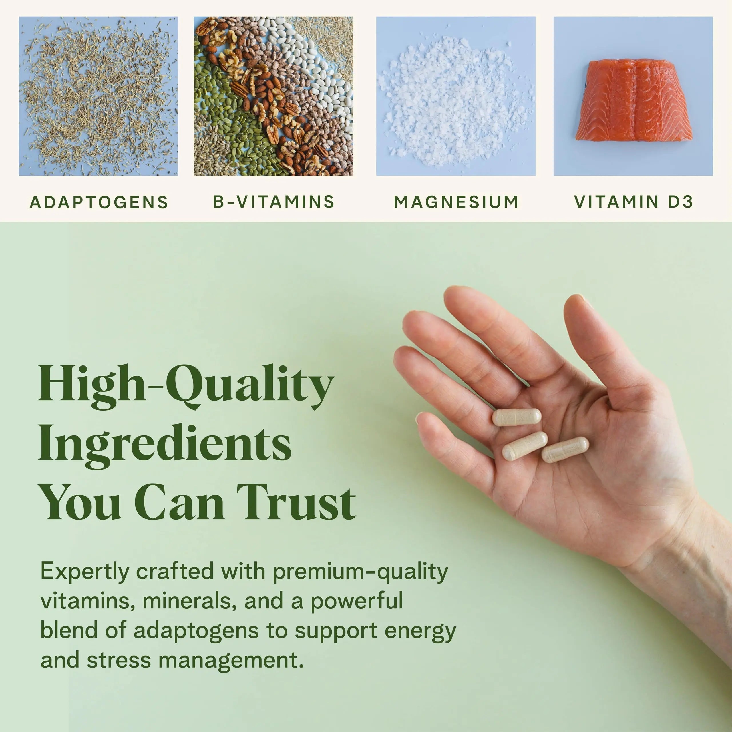 Healthy Response Daily Response Multivitamin 90 Capsules - Multivitamin + Adaptogen Blend for Energy & Stress Support Healthy ResponseAu supplements