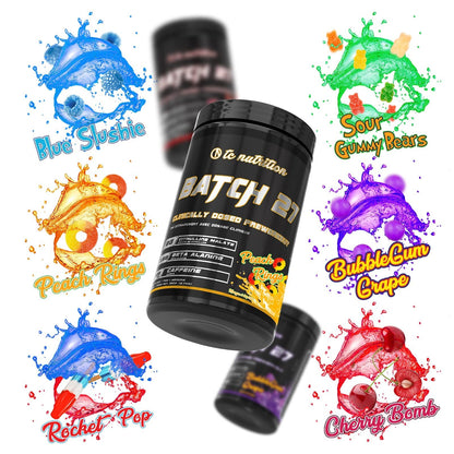 Batch 27 Pre Workout Powder - 8g Citrulline, 3.5g Beta Alanine, 2.5g Betaine, 325mg Caffeine TC NutritionUS supplements