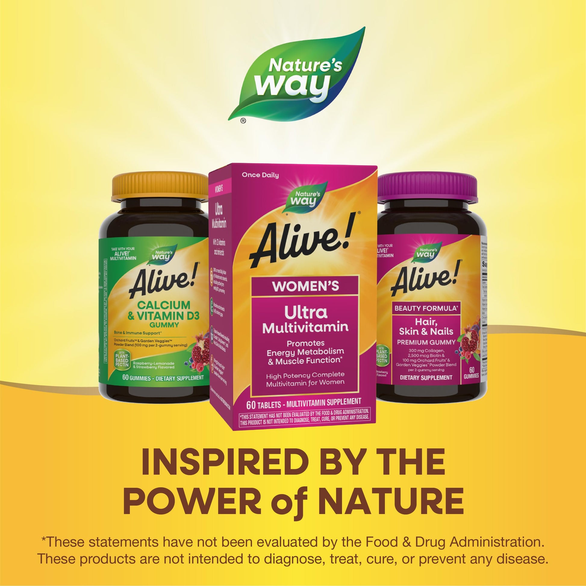 Nature's Way Alive! Women's Daily Ultra Multivitamin, High Potency Formula, Promotes Energy Metabolism and Muscle Function Nature's WayAu supplements
