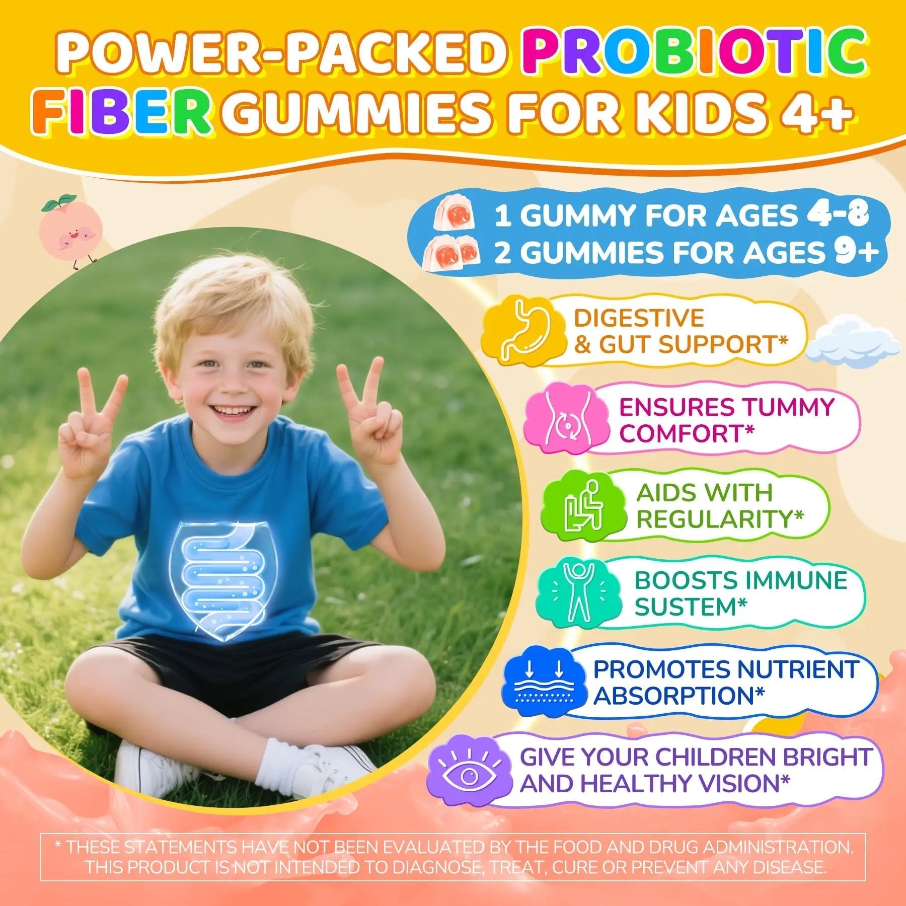 NEVISS Multivitamin for Men & Probiotics for Kids Teen + Veggie & Fruit Fiber Gummies NEVISSAu supplements