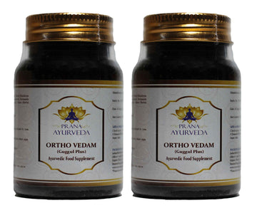 GUGGUL Plus Tablets (Ortho Vedam) 1400mg per Serving - Ayurvedic Supplement for Supporting Comfortable Movement of The Joints and Muscles (2 Packs of 90 Tablets Each) Prana AyurvedaAu supplements
