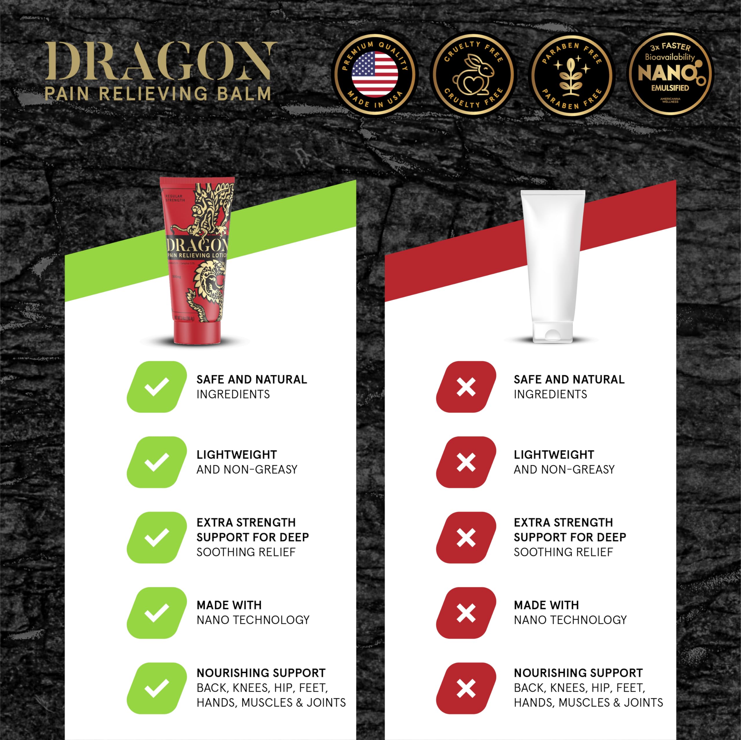 Americanna Wellness Dragon Lotion 3.4oz Regular Red Americanna WellnessAu supplements