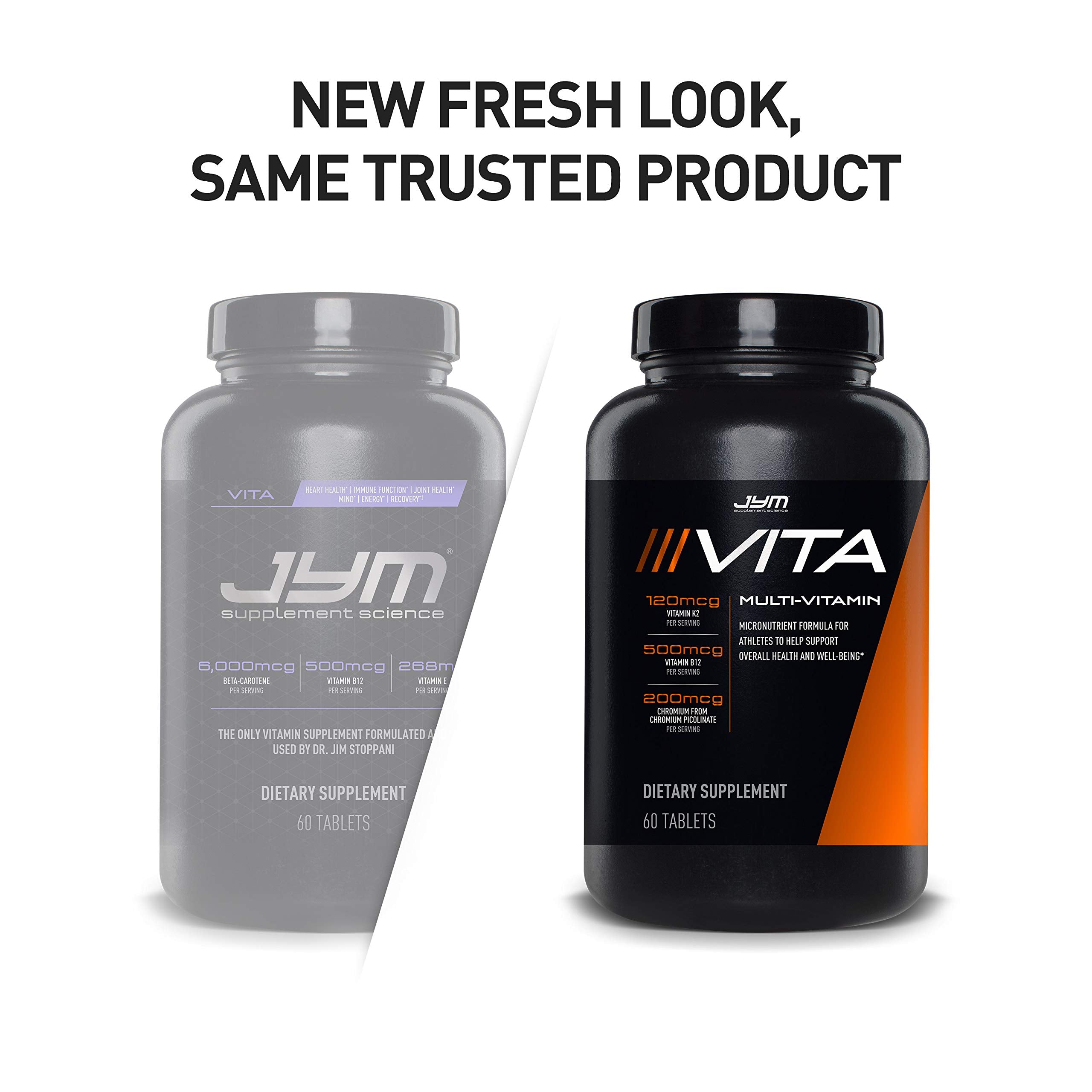 JYM Supplement Science Vita JYM Sports Multivitamin & Mineral Support, Vitamin A, C, B6, B12, E, K, Boron, Biotin, Potassium 60 Tablets JYM Supplement ScienceAu supplements