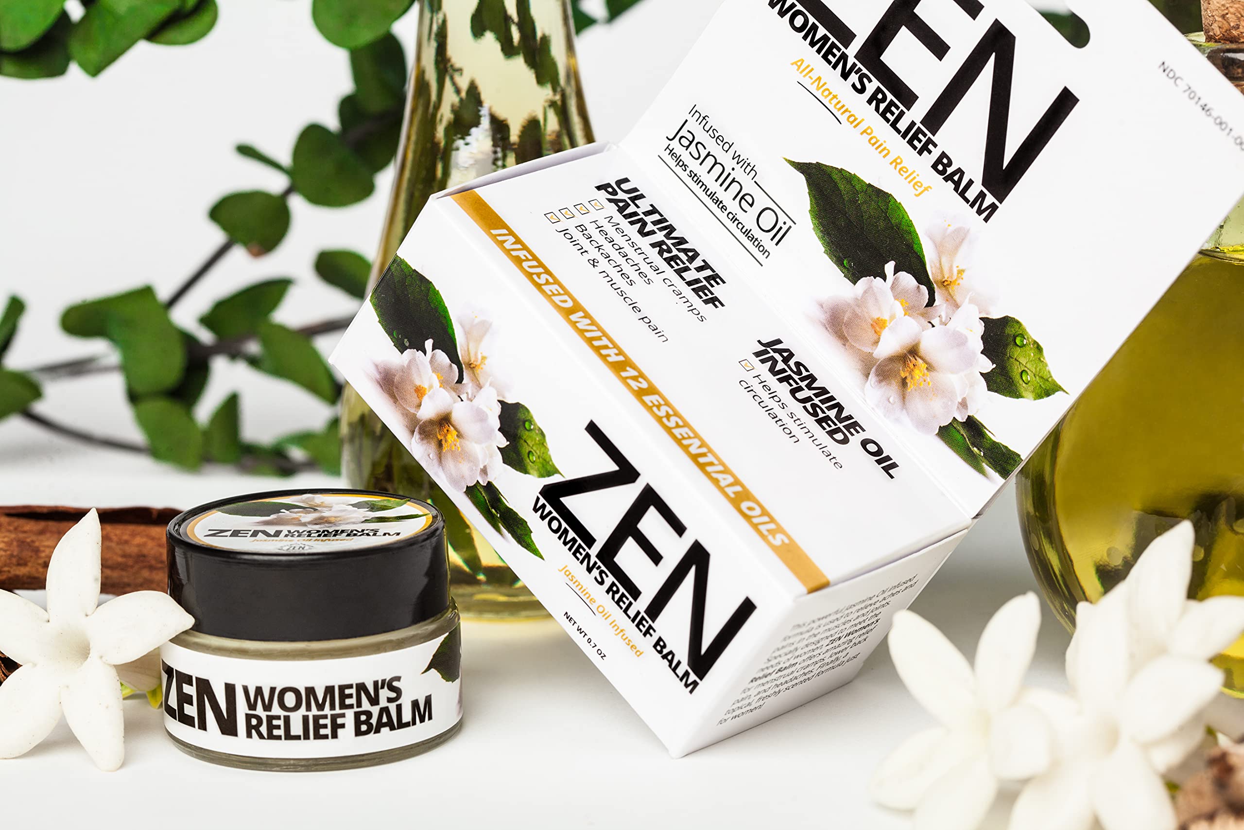 ZEN Women’s Relief Balm – Plant-Based Topical Balm Infused with Jasmine Oil – Cooling Botanical Blend – 0.7 oz – #TrustedByLegends ZENAu supplements