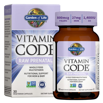 Garden of Life Prenatal Multivitamin for Women with Iron, Folate & Vitamin C and D3 for Neural Development & Probiotics for Immune Support Garden of LifeUS supplements