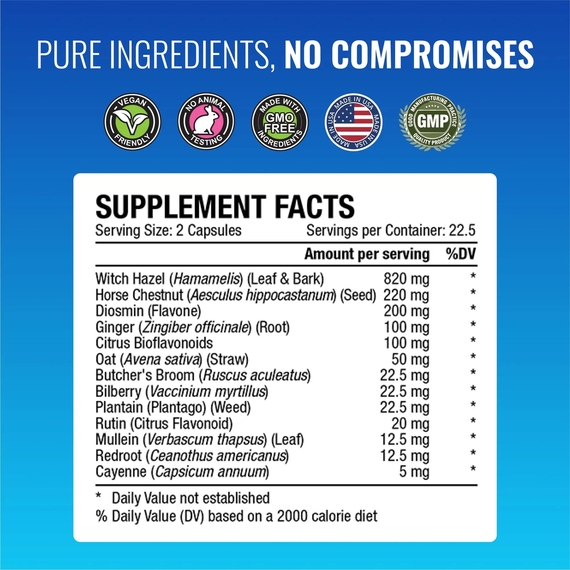 Approved Science Hemovir - Hemorrhoid Support Supplement - Witch Hazel, Horse Chestnut - 45 Capsules - 1 Bottle - Vegan Approved ScienceAu supplements