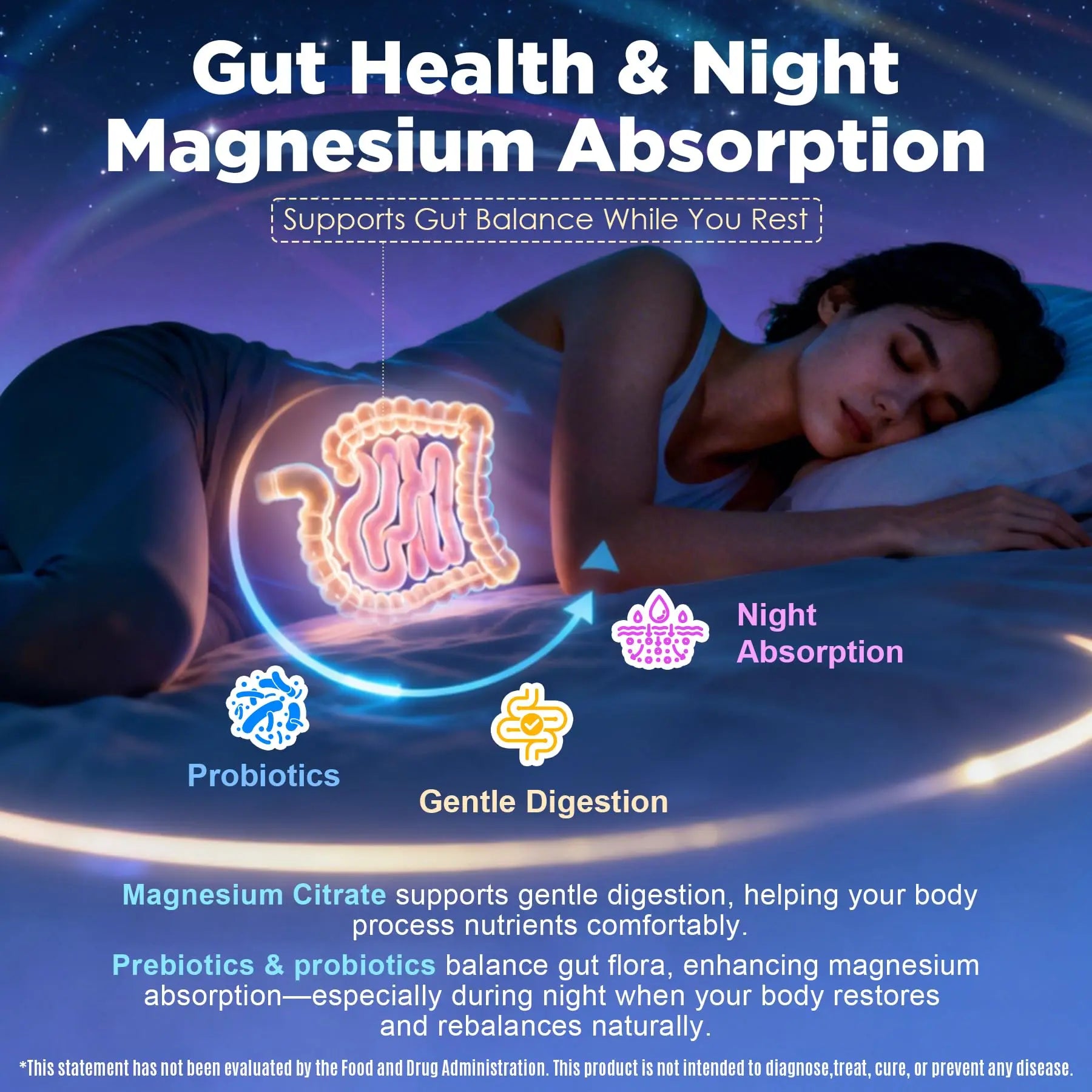 Full Spectrum Magnesium Glycinate Complex 21 in 1 Gummies for Deep Calm Sleep, 12 Forms Magnesium Citrate Malate Taurate Orotate for Women Men + Probiotics w/Ashwagandha, L-Theanine, GABA, 120Cts Nextdianz supplements