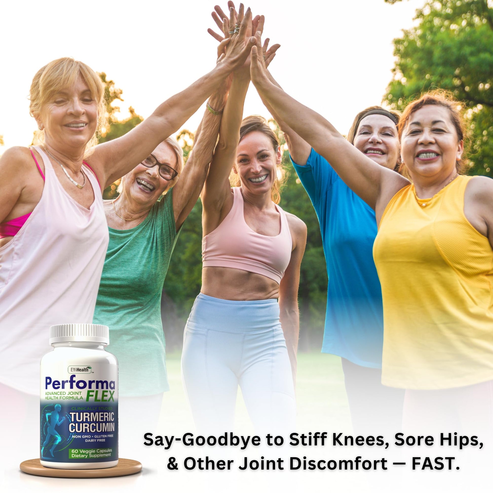 Performa Flex - Joint Support Supplement with Meriva, Turmeric Curcumin, Tart Cherry & Ginger – Ultra High Absorption – Support for Joint Mobility, Joint & Cartilage Health – 60 Capsules Performa FlexAu supplements