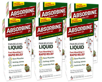 Absorbine Plus Pain Relieving Liquid - 4 oz, Pack of 6. ABSORBINE JR.Au supplements
