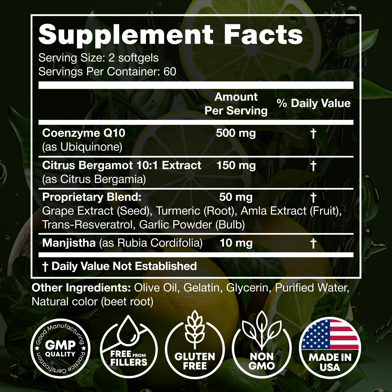 JOYLI Nutrition 2 Pack CoQ10 500mg - High Absorption Coenzyme Q10 Supplement - Co Q 10 for Energy & Vitality - Alternative to CoQ10 400mg & 300mg - 240 Softgels JOYLI NutritionUS supplements