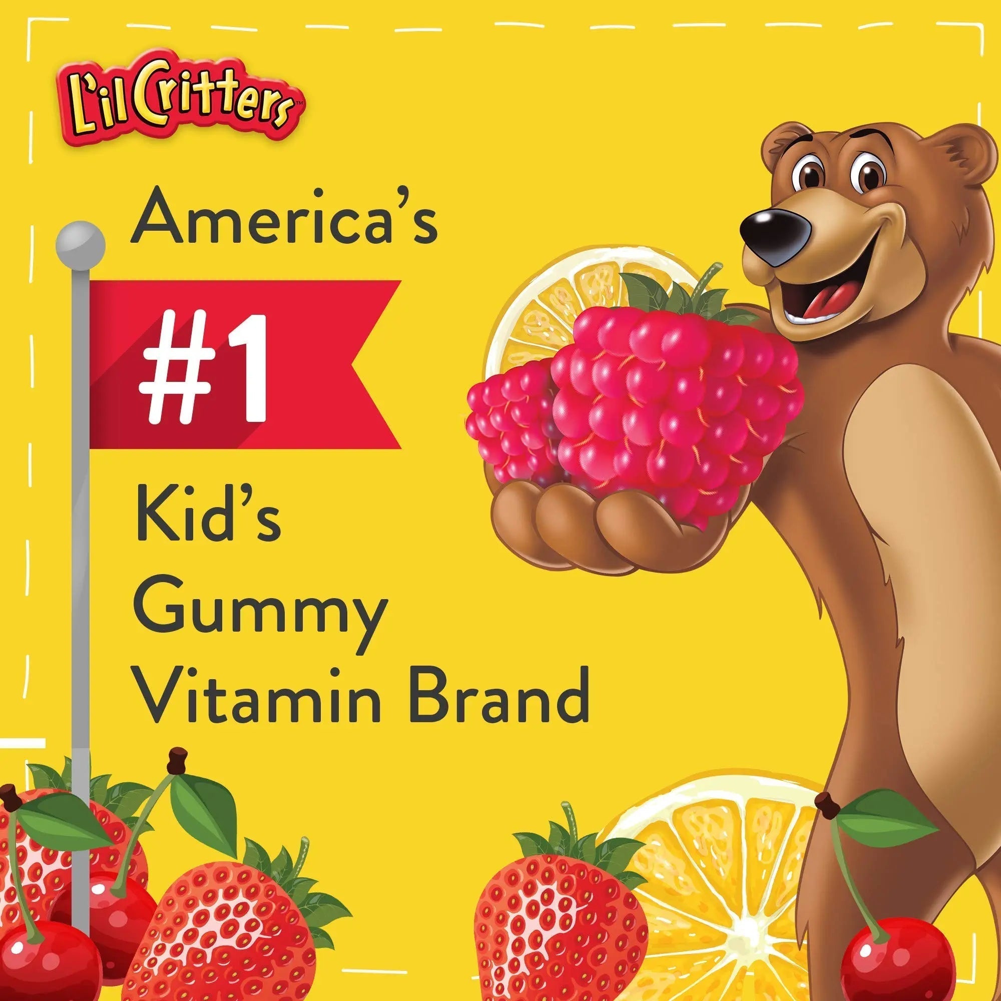 L'il Critters Paw Patrol Gummy Vites Daily Gummy Multivitamin for Kids, 60 Gummies and Pampers Baby Clean Wipes, 1 Flip-Top Pack (72 Wipes) Lil CrittersAu supplements