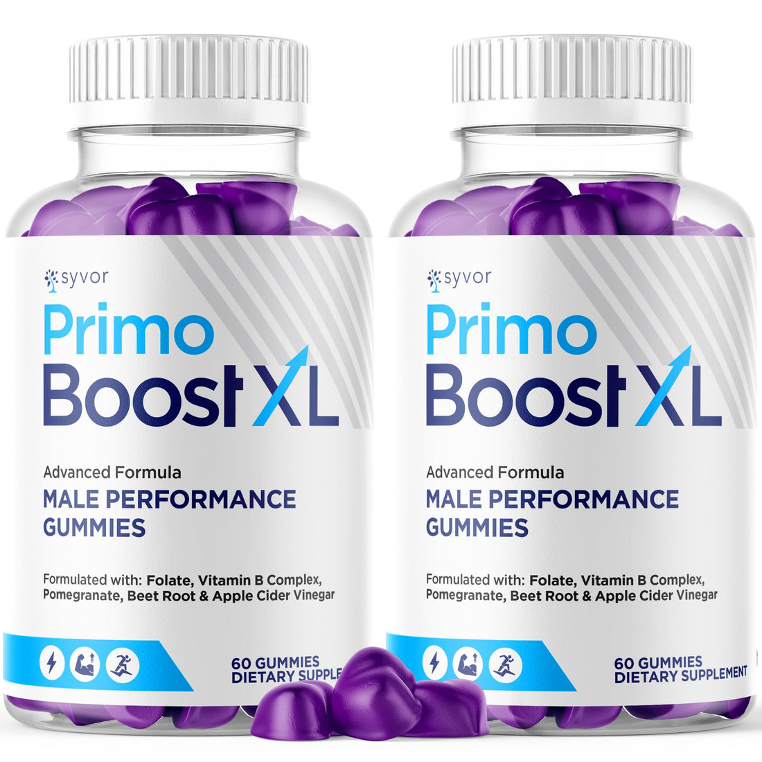 (2 Pack) Primo Boost XL Gummies, Official Primo Boost XL Gummys with All Natural Ingredients, Advanced PrimoBoost Health & Wellness Formula with Max Strength Active Lifestyle Vitamins (120 Gummies) SyvorAu supplements