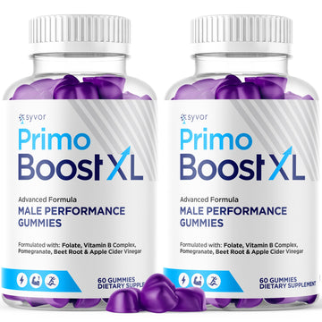 (2 Pack) Primo Boost XL Gummies, Official Primo Boost XL Gummys with All Natural Ingredients, Advanced PrimoBoost Health & Wellness Formula with Max Strength Active Lifestyle Vitamins (120 Gummies) SyvorAu supplements