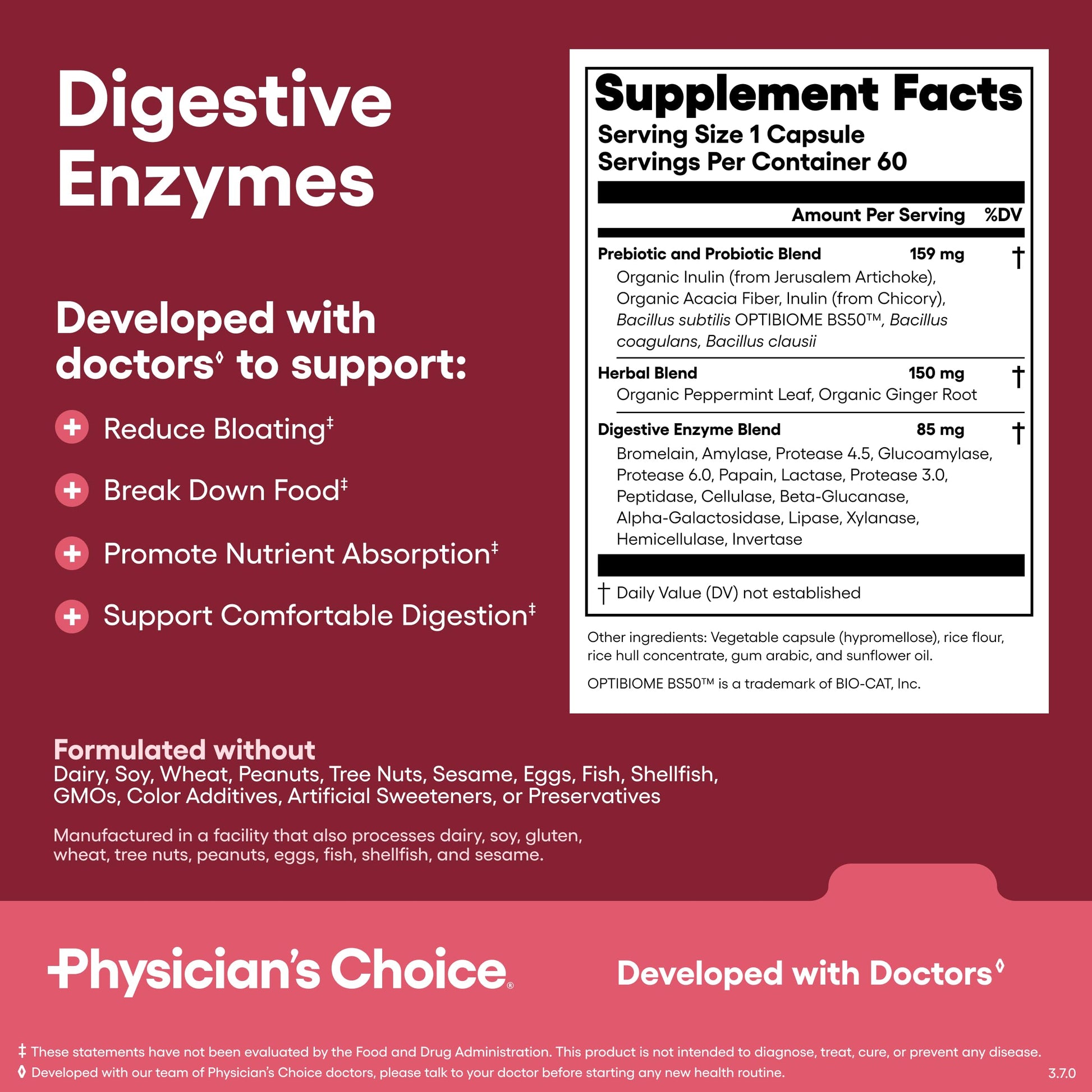 Physician's CHOICE Gut Guardian Bundle: Advanced Bloating & Digestion Support with 60 Billion Probiotic, Digestive Enzymes & Bloat + Gas Probiotic - Daily Gut Health Support for Women and Men Physician's CHOICEAu supplements