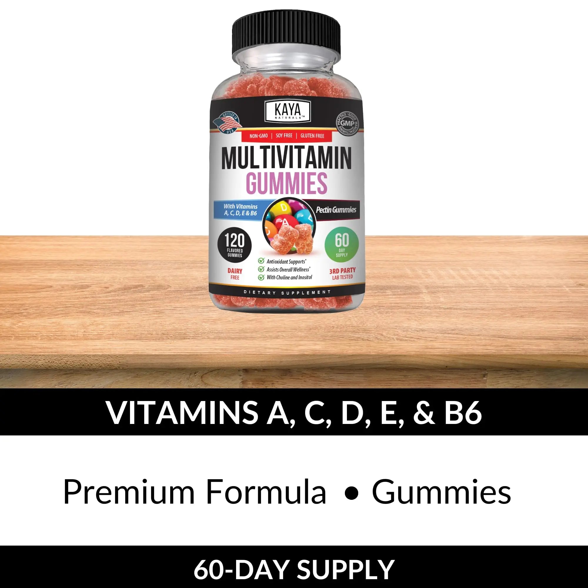 Kaya Naturals Adult Multi Vitamin Gummy, 120 Count, Biotin, Vitamin A, B-12, C & E, Including Zinc, Folic Acid, Strawberry Flavor (120 Gummies) Kaya NaturalsAu supplements