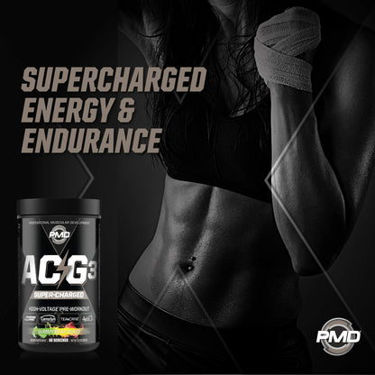 PMD Sports ACG3 Supercharged - Pre Workout - Powerful Strength, High Energy, Maximize PMDUS supplements