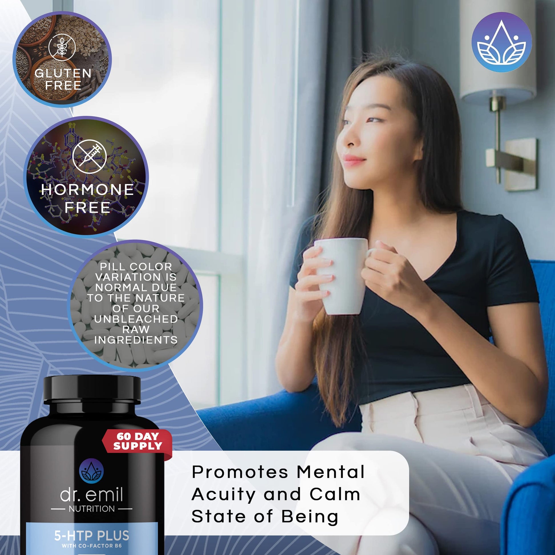 DR EMIL NUTRITION 200 MG 5-HTP Plus with SAM-e for Mood, Stress, and Sleep DR EMIL NUTRITIONAu supplements