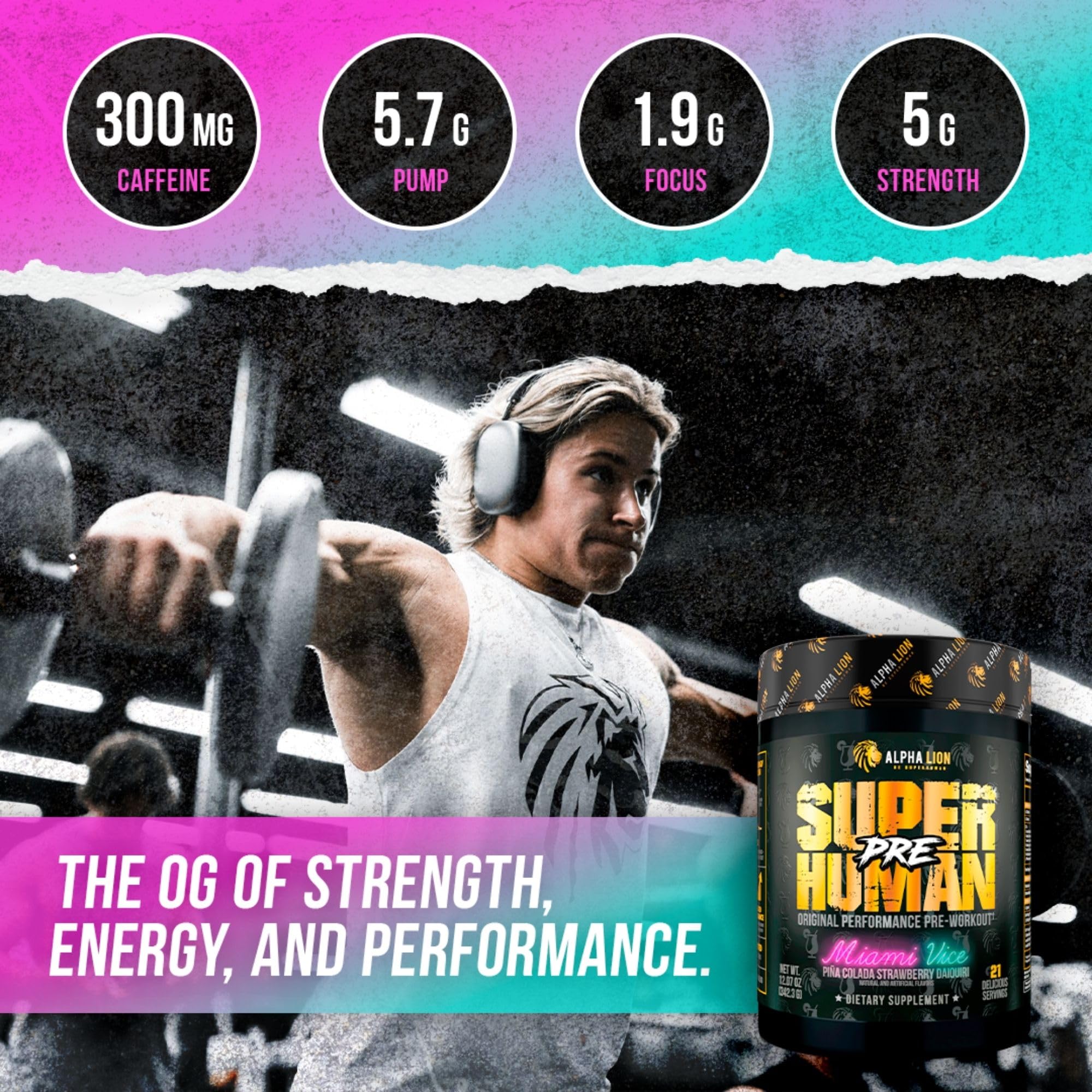 ALPHA LION Superhuman Pre Workout Powder & Post Workout Recovery Bundle ALPHA LIONAu supplements