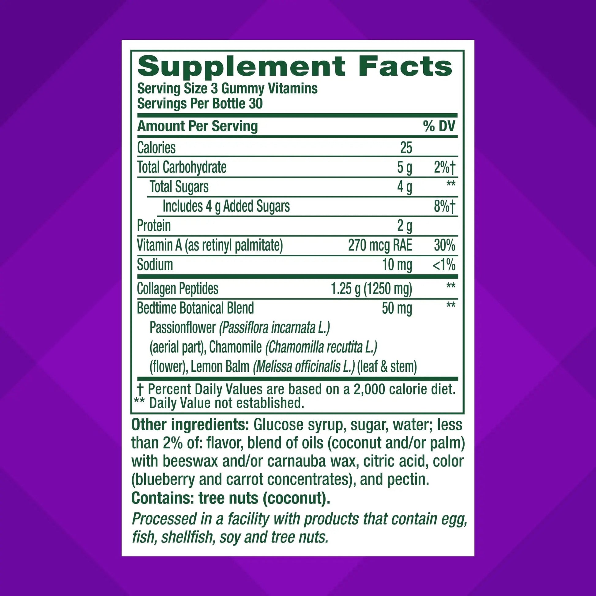 vitafusion Nighttime Skin Support (1), Beauty Supplement with Retinol (Vitamin A RAE), Collagen & Bedtime Botanicals VitafusionAu supplements