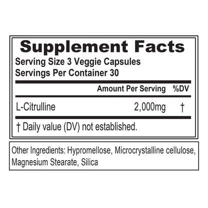 Evlution L-Citrulline2000 Nitric Oxide Supplement for Men Nutrition High Strength L Citrullin EvlutionUS supplements