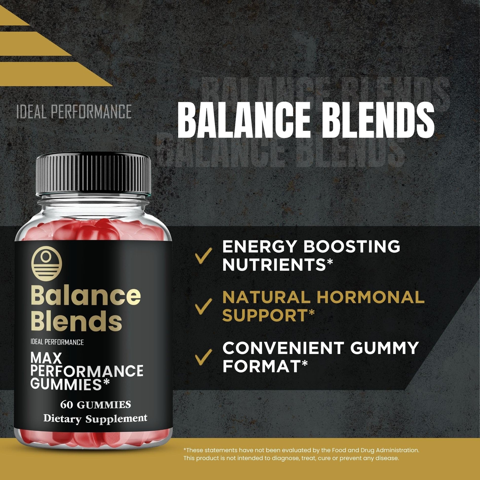 Balance Blends Gummies, Balance Blends Male Performance Gummies, Maximum Strength, All Natural Supplement for Energy, Stamina & Performance, Advanced Formula BalanceBlends Support Reviews (3 Pack) IDEAL PERFORMANCEAu supplements