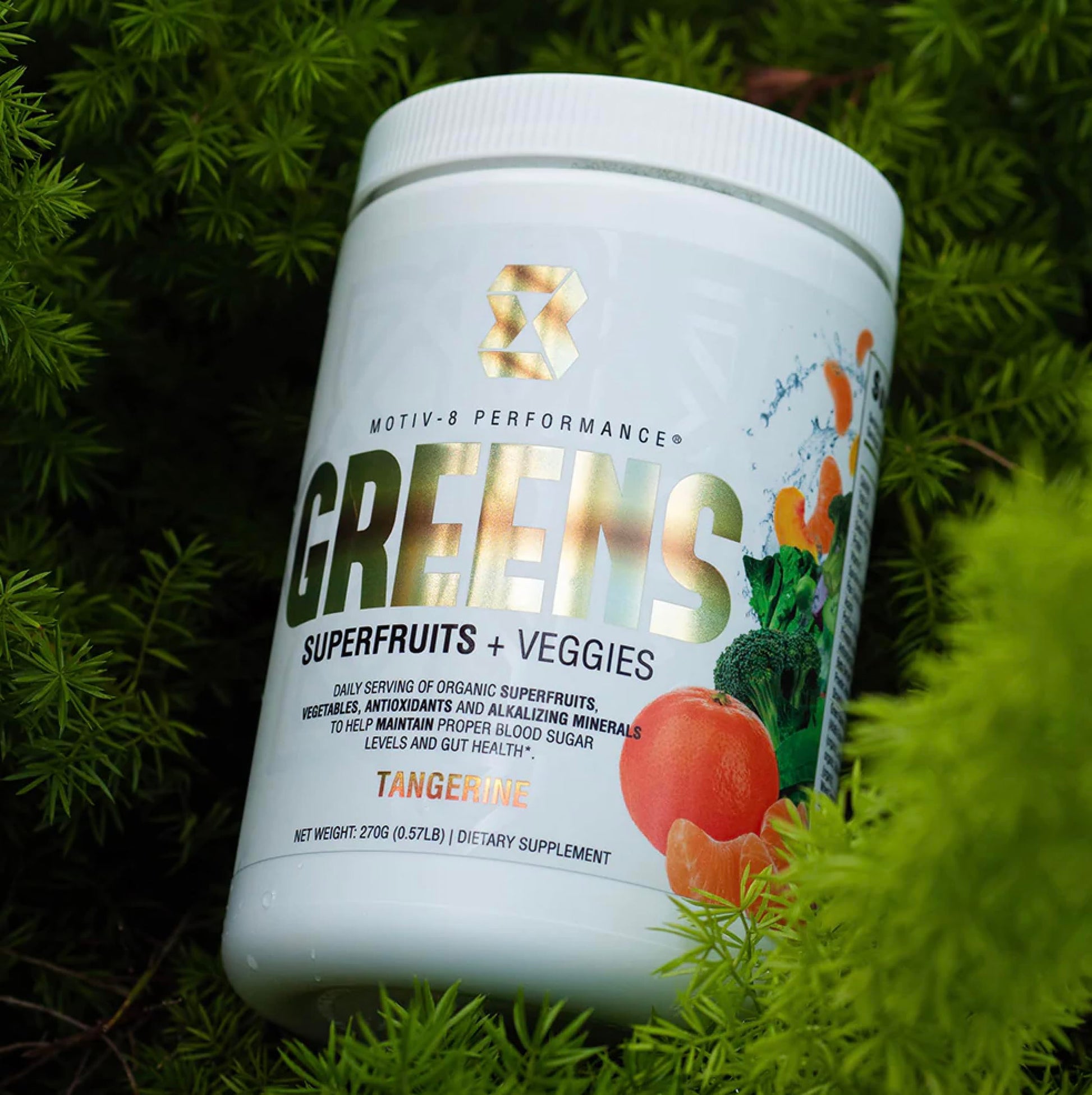 Motiv-8, Greens Superfruits & Veggie Superfood Powder Supplement, Antioxidant, Fiber, Sugar-Free, 30 Servings (Tangerine, 30 Servings) Motiv-8Au supplements
