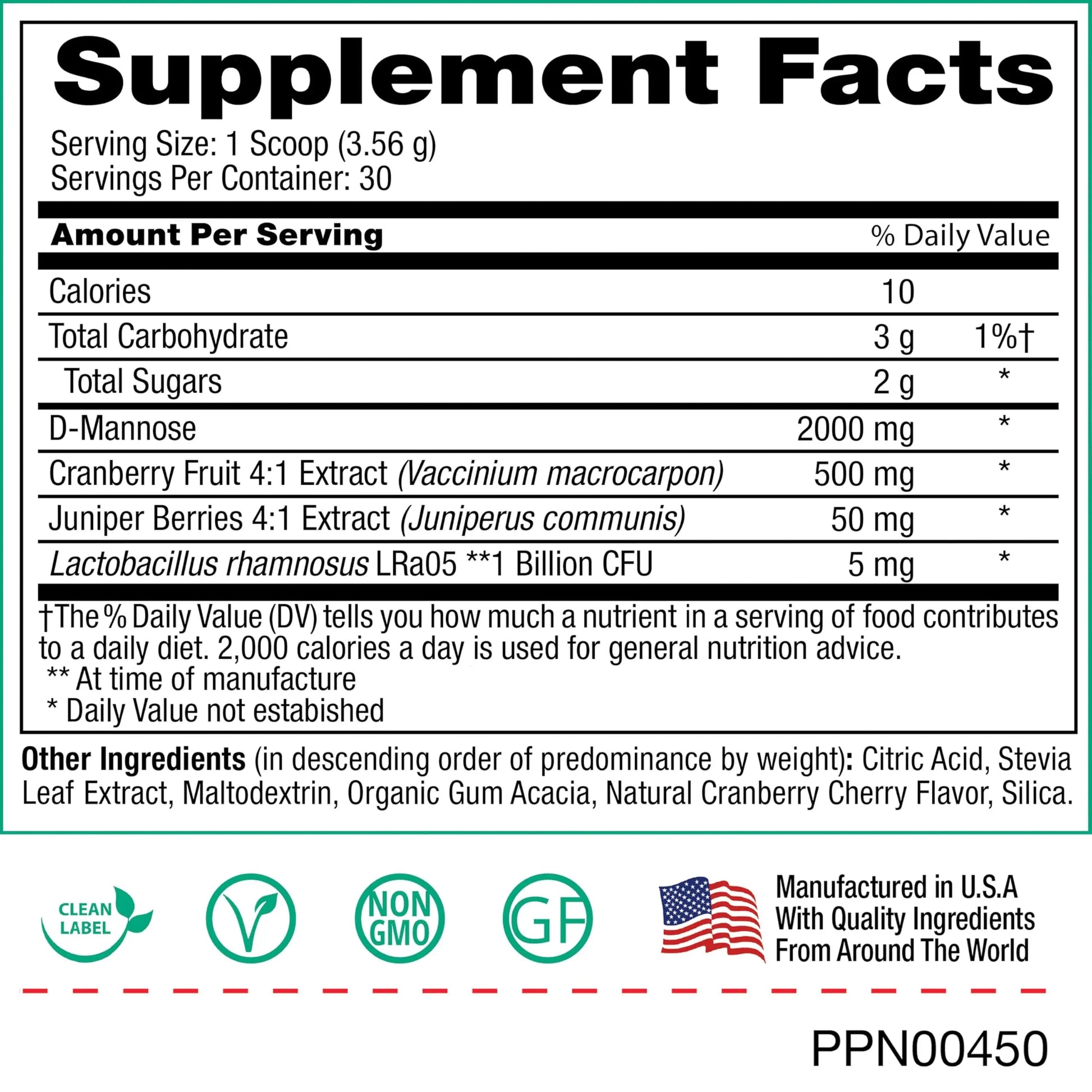 Peak Urinary Tract Supplement Powder - Cranberry and D-Mannose Powder with Juniper Berries and Probiotics for Urinary Tract Health, Ph Balance, UTI Defense - Vegan, Gluten Free (30 Day Supply) Peak Pure & NaturalAu supplements