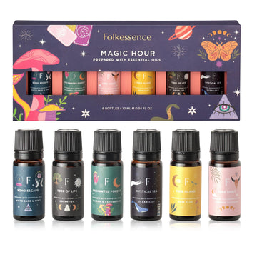 Folkulture Essential Oil Set for Diffuser, Set of 6, Aromatherapy Diffuser Oil Scents for Home FolkultureAu supplements
